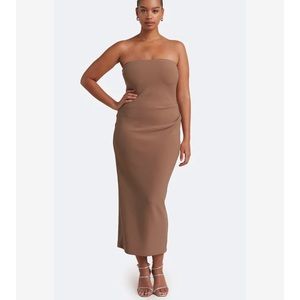 Karina strapless midi dress